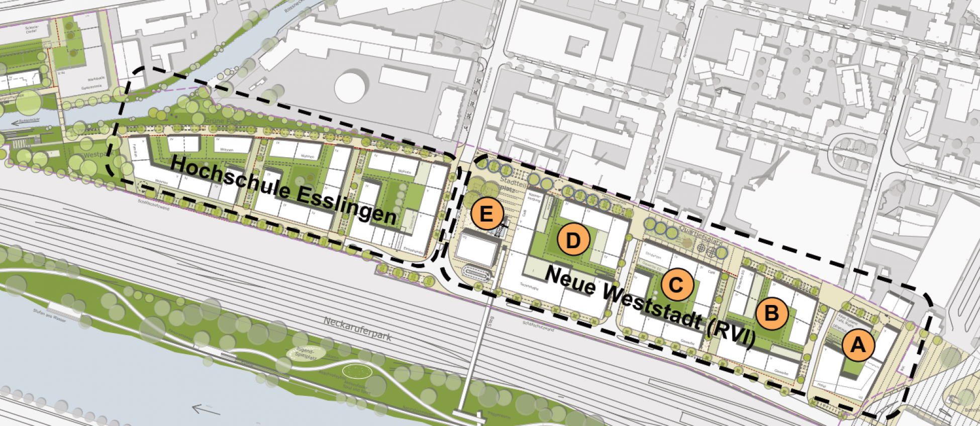 Esslingen Weststadt es 1 Plan von Lehen 3