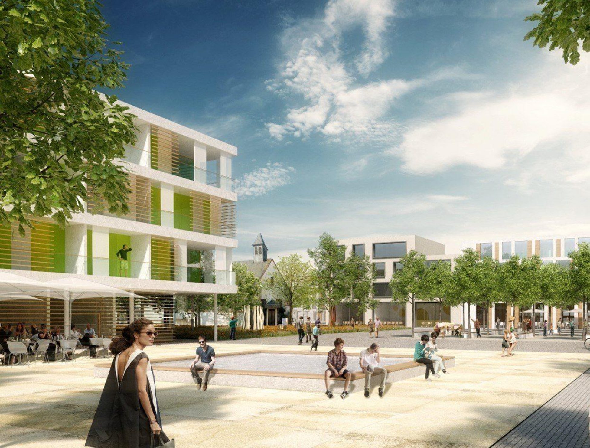 US Hospital Visualisierung Freiburger Platz