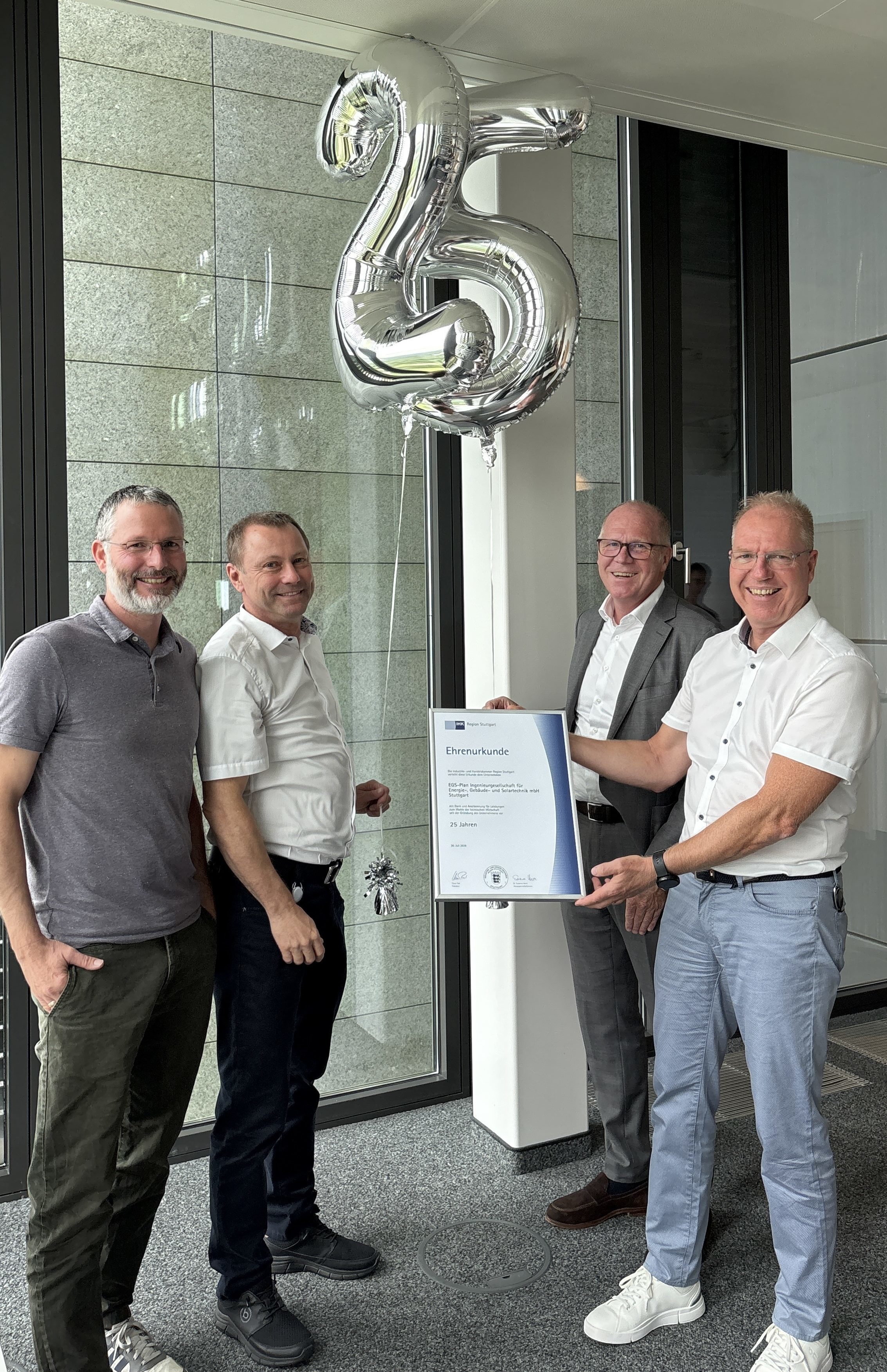 Von links: T. Nusser, J. Baumgärtner, J. Leinwand, B. Mahler